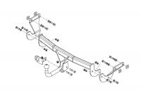 Фаркоп HY 31 для HYUNDAI i40 2012-, Автос, нагрузка 1800/80 кг. С подрезкой бампера от магазина ФаркопРос